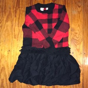 Plaid Sweater Dress